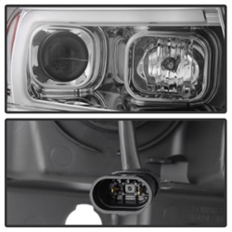 Spyder 99-04 Jeep Grand Cherokee Projector Headlights - Light Bar DRL LED - Chrome 5085214 5085214 Photo - Unmounted
