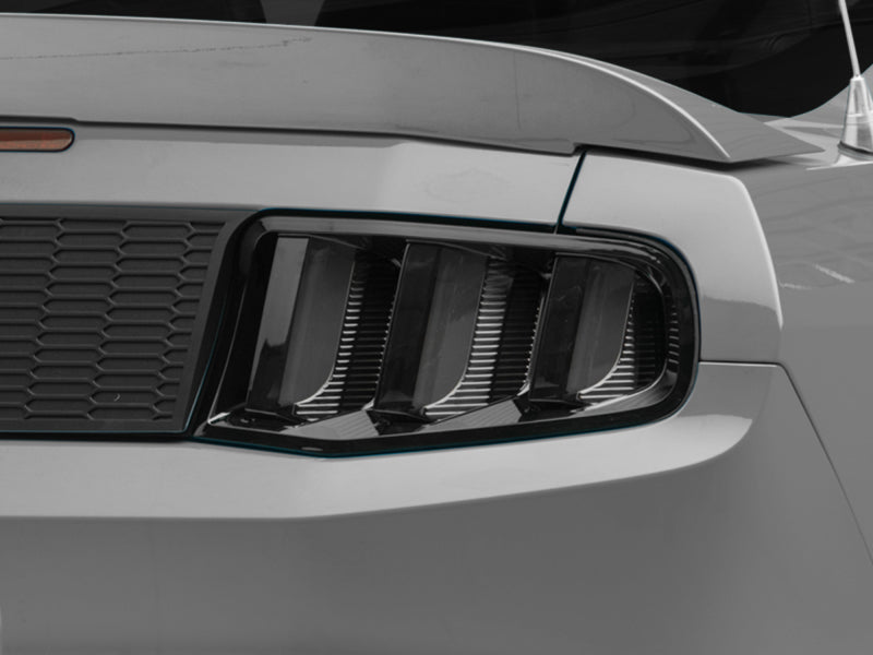 Raxiom 10-12 Ford Mustang Vector V2 LED Tail Lights - Gloss Black Housing (Clear Lens) 405839 405839 Photo - Close Up