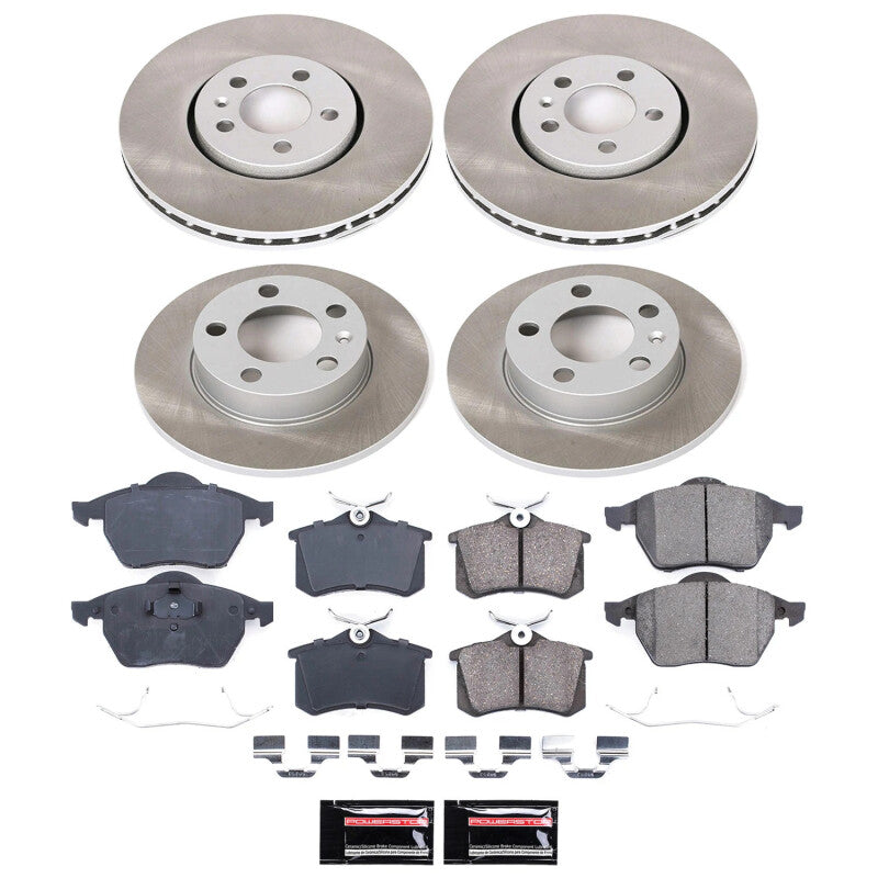 PowerStop Power Stop 1999 Volkswagen Golf Front and Rear Semi-Coated Rotor Kit SC5404 SC5404 Photo - Primary
