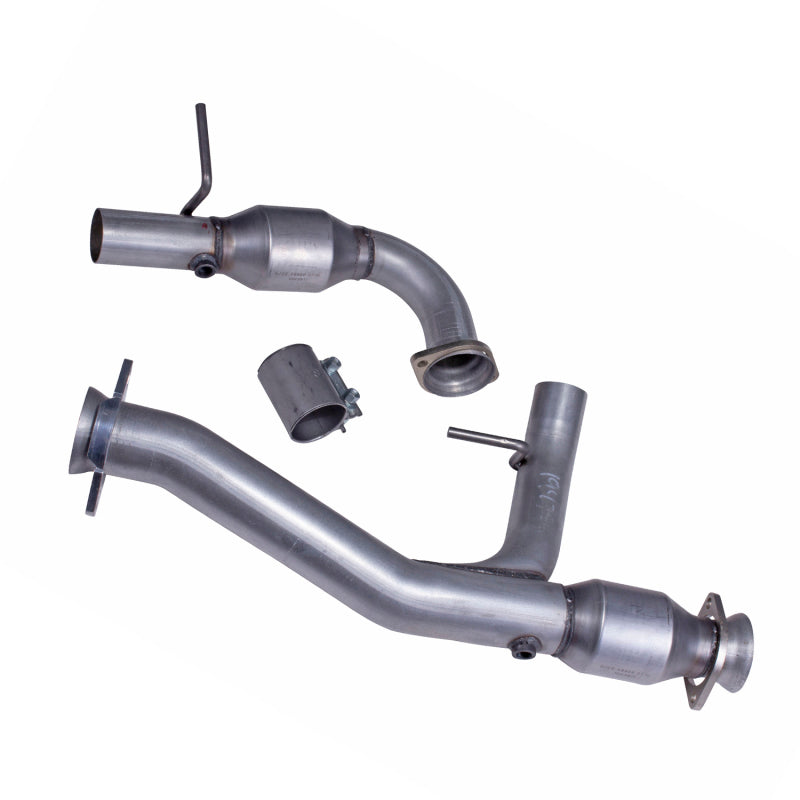 BBK 11-14 Ford F-150 Coyote 5.0 3in Short Exhaust Mid Y-Pipe w/ Catalytic Converters (For 1947) 19471 19471 Photo - Primary