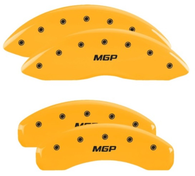 MGP 4 Caliper Covers Engraved Front & Rear MGP Yellow Finish Black Char 2019 Nissan Armada 17224SMGPYL 17224SMGPYL User 1