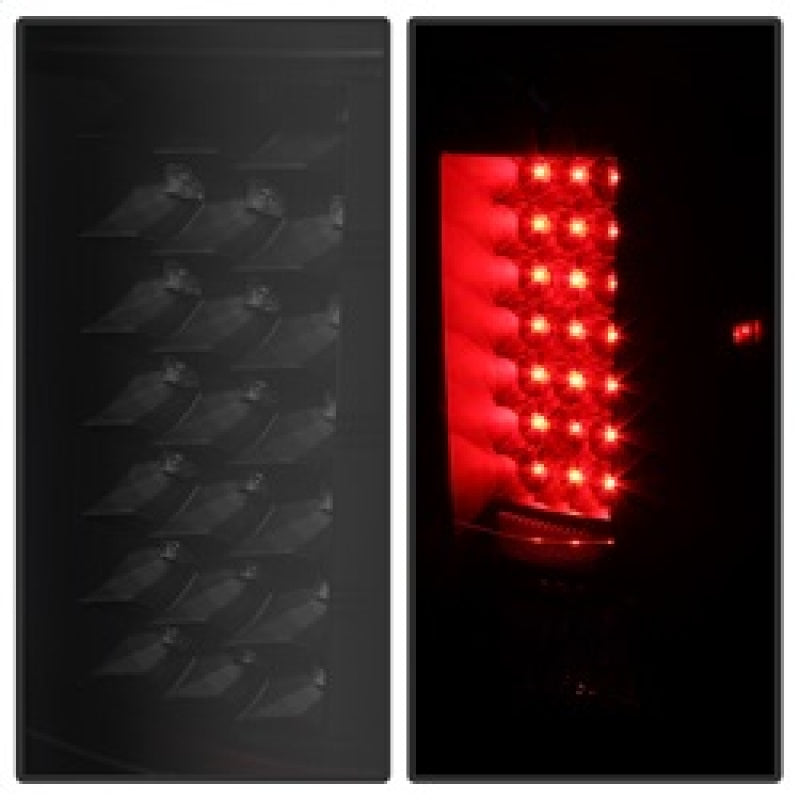 SPYDER Xtune Chevy Silverado 07-13 LED Tail Lights Black Smoke ALT-JH-CS07-LED-BKSM 5077493 5077493 Photo - Unmounted