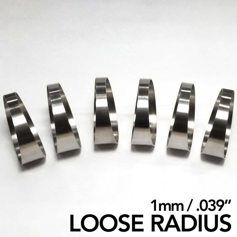 Ticon Industries 3.15in Diameter 1.5D Loose Radius 1mm/.039in Titanium Pie Cut - 6pk 109-08002-0003 109-08002-0003 User 1