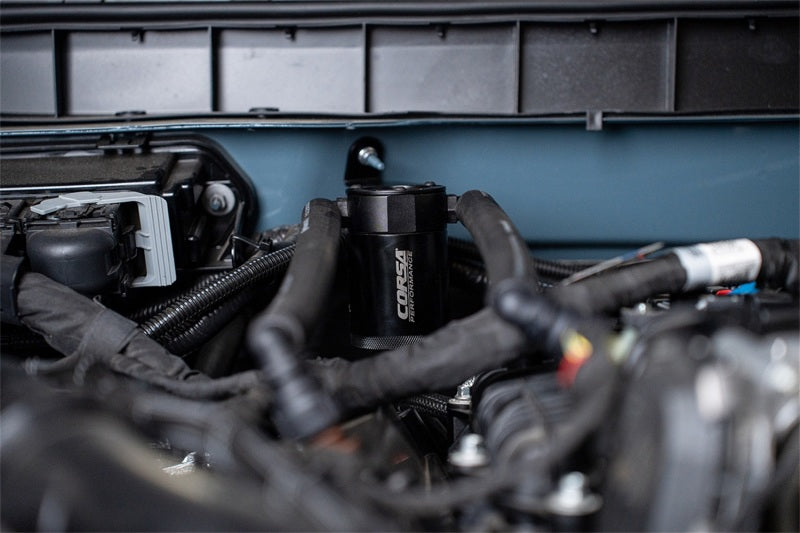 CORSA Performance Corsa 21-22 Ford Bronco 2.7L Catch Can CC0012 CC0012 Photo - Mounted