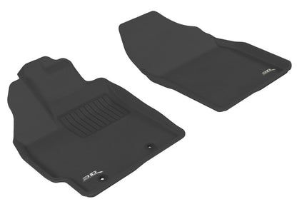 3D MAXpider 2012-2017 Toyota Prius/Prius V Kagu 1st Row Floormat - Black L1TY09211509 L1TY09211509 Photo - Primary