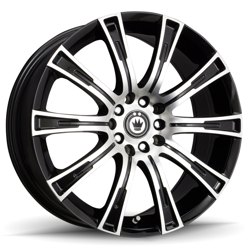Konig Crown Wheel Machined Face / Gloss Black 18X8 +40 5X114.3 CW88514405 Photo - Primary