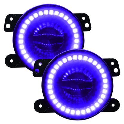 ORACLE Lighting Oracle Jeep Wrangler JK/JL/JT High Performance W LED Fog Lights - ColorSHIFT w/o Controller 5846-334 5846-334 Photo - Unmounted