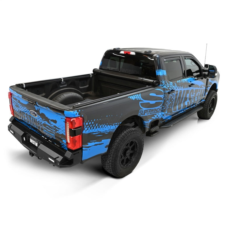 Westin 17-24 Ford F-250/350 Super Duty 6.75ft. Bed Soft Roll Tonneau Cover - Black 19-11005 19-11005 Photo - Mounted