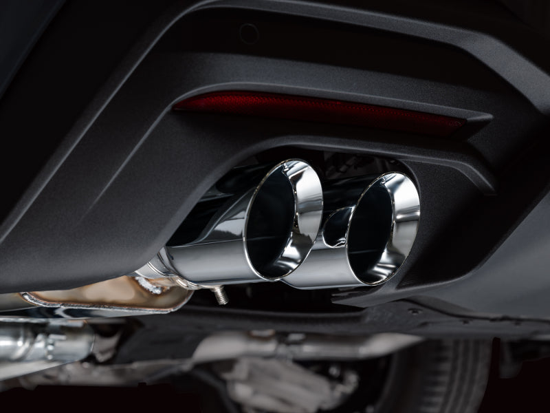 AWE Tuning AWE 2024 Ford Mustang GT Fastback S650 RWD SwitchPath Catback Exhaust w/ Quad Chrome Silver Tips 3025-42650 3025-42650 Photo - Mounted