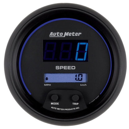 Autometer Gauge, Speedo, 3 3/8", 260mph / 260 km/h, Elec. Program., Digital 6988 Photo - Primary