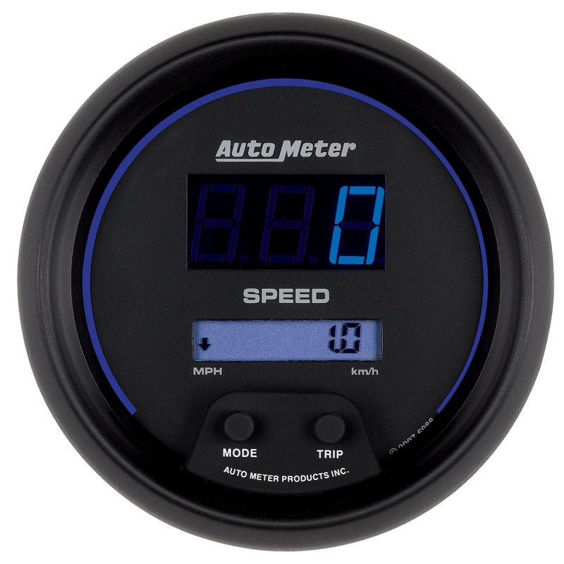 Autometer Gauge, Speedo, 3 3/8", 260mph / 260 km/h, Elec. Program., Digital 6988 Photo - Primary