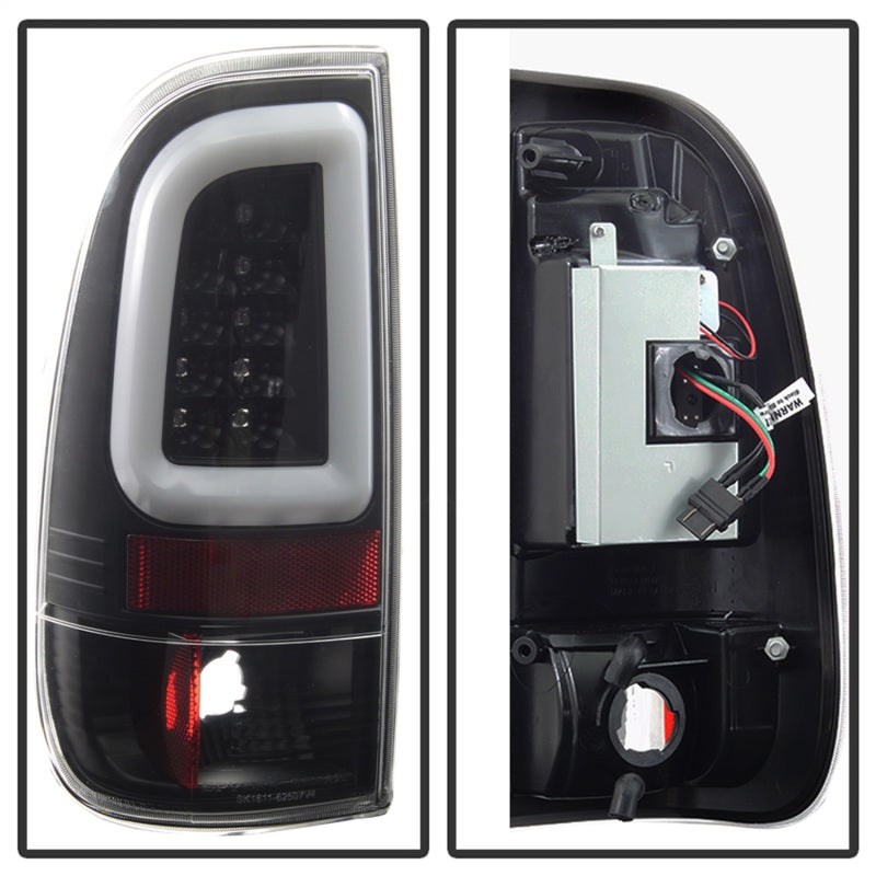 Spyder 97-03 Ford F150 Stylsd. F250/350 V3 Light Bar LED Tail Lights - Blk ALT-YD-FF15097V3-LBLED-BK 5084231 5084231 Photo - Unmounted