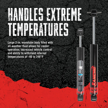 Rancho 10-18 Wrangler JK RS7MT Steering Stabilizer RS77418 RS77418 Features and Benefits