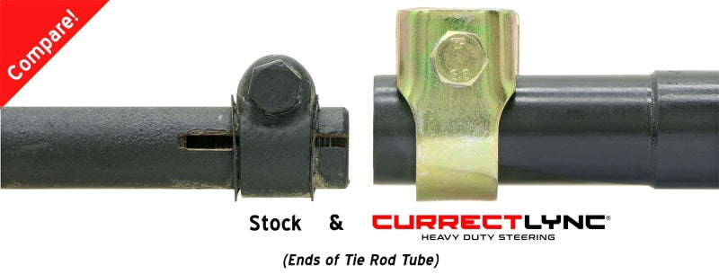 RockJock TJ/LJ/XJ/MJ Currectlync Steering System Bolt-On w/ 1 1/4in Dia. Tie Rod/Forged Drag Link CE-9701 CE-9701 Photo - Unmounted