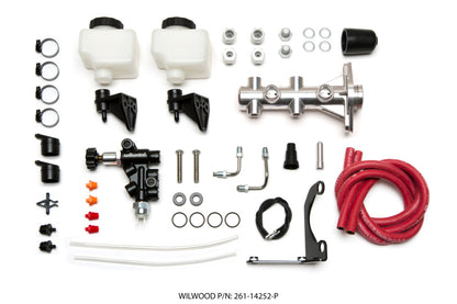 Wilwood Tandem Remote M/C Kit w L/H Brkt & Prop Valve 261-14252-P Photo - Primary