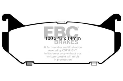 EBC Disc Brake Pad Set DP4972R Photo - Primary