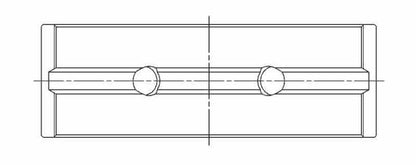 ACL Ford 2.0L/2.3L DOHC Duratec Race Series Main Bearing Set 5M8174H-.25 5M8174H-.25 Technical Drawing