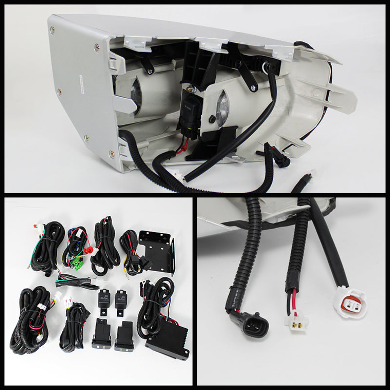 Spyder Toyota FJ Cruiser 07-14 Fog Lights W LED Daytime Running Lights w/swch- Clear FL-DRL-TFJ07-C 5070555 5070555 User 1