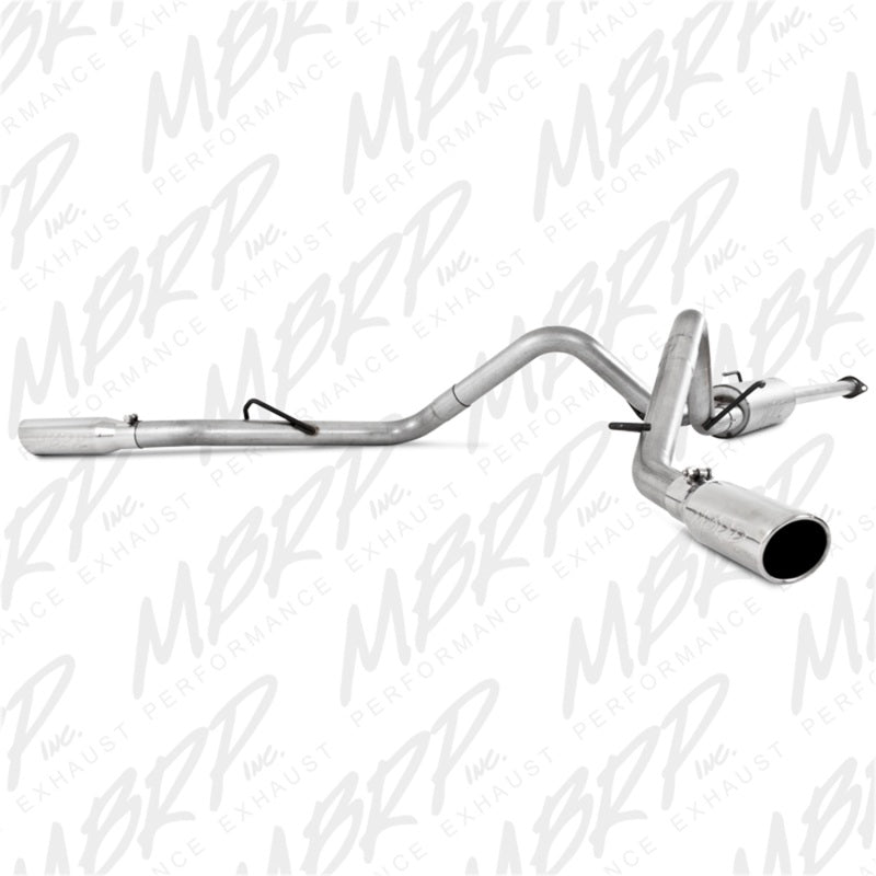 MBRP 05-13 Toyota Tacoma 4.0L EC/CC AL Dual Split Side Cat Back Exhaust S5328AL Photo - Primary