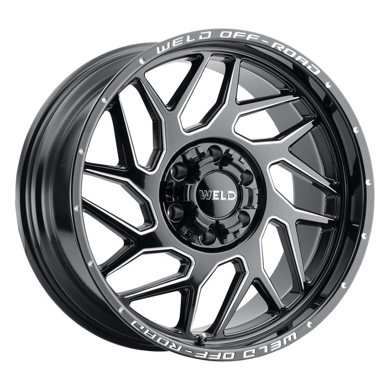 Weld Off-Road W117 20X10 Fulcrum 8X165.1 ET-18 BS4.75 Gloss Black MIL 125.1 W11700082475 W11700082475 Photo - Primary