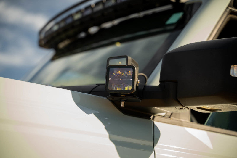 DV8 Offroad 2021 Ford Bronco A Pillar Dual Light Pod Drop Mounts LBBR-08 LBBR-08 Photo - Primary