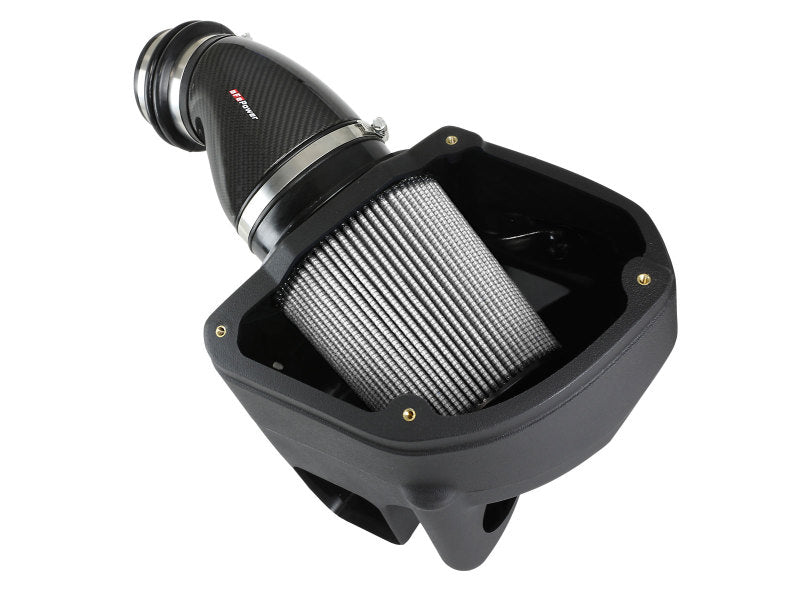 aFe Black Series Stage-2 Carbon Fiber Cold Air Intake System w/ Pro DRY S Media - 18-19 BMW M5 (F90) 58-10005D 58-10005D Photo - Unmounted