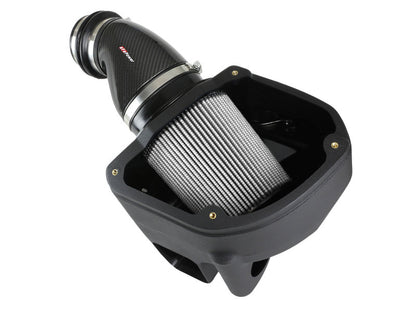 aFe Black Series Stage-2 Carbon Fiber Cold Air Intake System w/ Pro DRY S Media - 18-19 BMW M5 (F90) 58-10005D 58-10005D Photo - Unmounted
