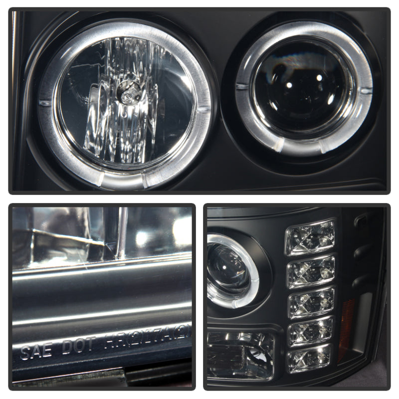 Spyder GMC Sierra 1500/2500 07-13 Projector Headlights LED Halo- LED Blk Smke PRO-YD-GS07-HL-BSM 5078506 5078506 User 1