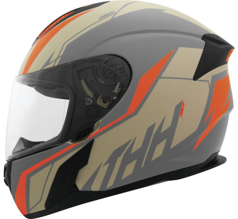 THH Helmets T810S Turbo Grey/Org Xs 646876 646876 Photo - Primary