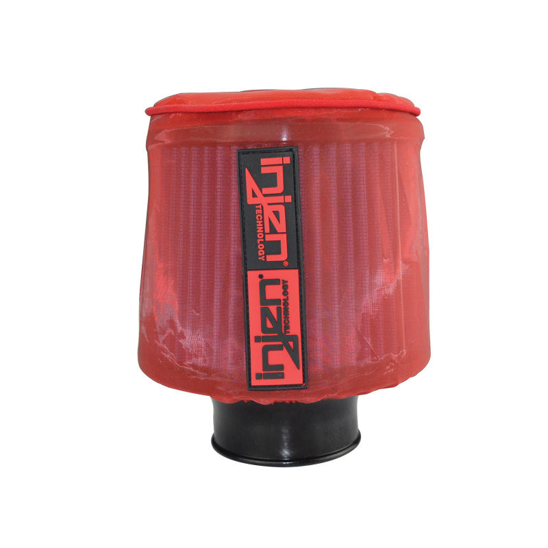 Injen Red Water Repellant Pre-Filter fits X-1010 X-1011 X-1017 X-1020 5in Base/5in Tall/4in Top 1035RED 1035RED Photo - Primary