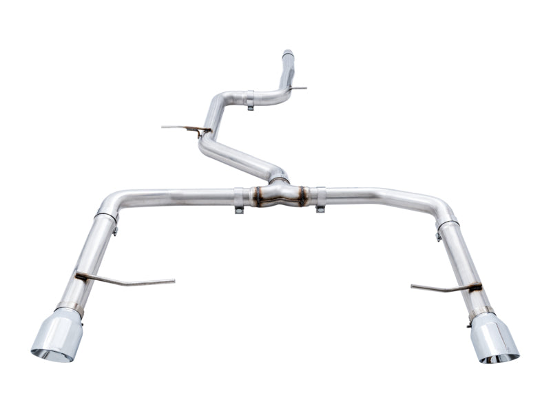 AWE Tuning 18-19 Volkswagen Jetta GLI Mk7 Track Edition Exhaust - Chrome Silver Tips (Fits OEM DP) 3020-22034 3020-22034 Photo - out of package