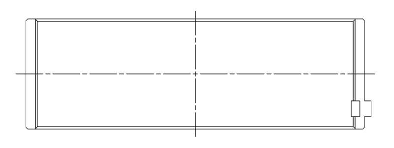 ACL BMW N54B30/N55B30 3.0L .25mm Oversized Performance Rod Bearing Set 6B1584H-.25 6B1584H-.25 Technical Drawing