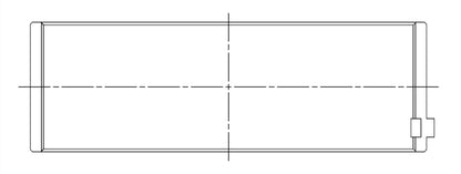 ACL BMW N54B30/N55B30 3.0L .25mm Oversized Performance Rod Bearing Set 6B1584H-.25 6B1584H-.25 Technical Drawing