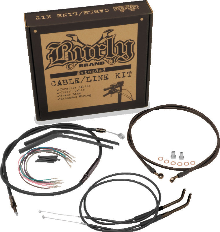 Burly Brand T-Bar Control Kit 12in - Black B30-1136 B30-1136 User 3