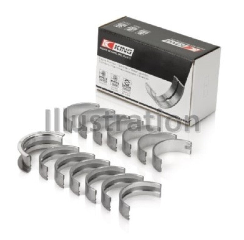 King Engine Bearings King BMW N55B30A/N53B30A/N52B30A (Size 0.50 Oversized) Main Bearing Set MB7776SI0.5 MB7776SI0.5 Photo - Primary
