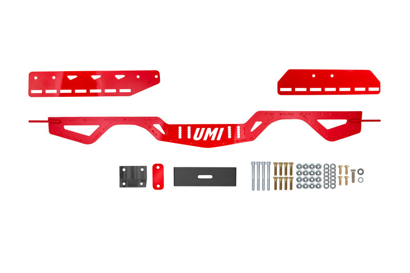 UMI Performance 78-88 GM G-Body Modular Adjustable Transmission Crossmember - Red 3108-R 3108-R Photo - Primary