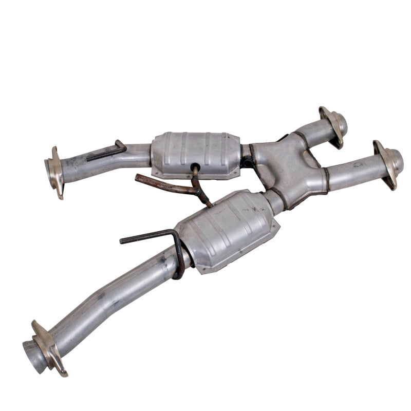 BBK 79-93 Mustang 5.0 Short Mid X Pipe w Catalytic Converters 2-1/2 For Automatic Long Tube Headers 1810 1810 User 1
