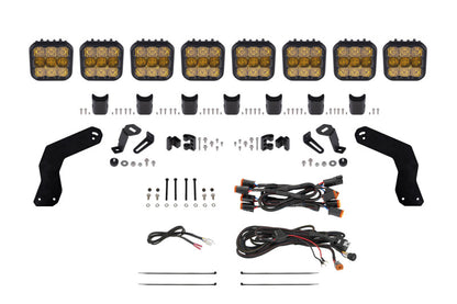 Diode Dynamics 17-24 Can-Am Maverick X3 SS5 Sport CrossLink Roof Lightbar Kit - Yellow Combo DD7891 DD7891 Photo - Primary