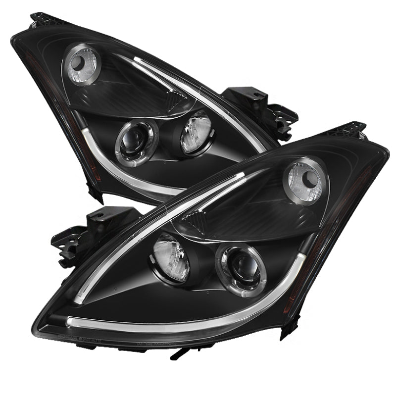 Spyder Nissan Altima 4Dr 10-12 Projector Headlights Light DRL LED Halo Blk PRO-YD-NA104D-LTDRL-BK 5076830 5076830 Photo - Primary