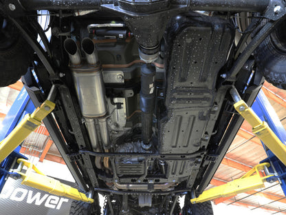 aFe 2021+ Jeep Wrangler JL (392 V8-6.4L) Rock Basher 3in. 304 Stainless Steel Cat-Back Exhaust 49-38099 49-38099 Photo - Mounted