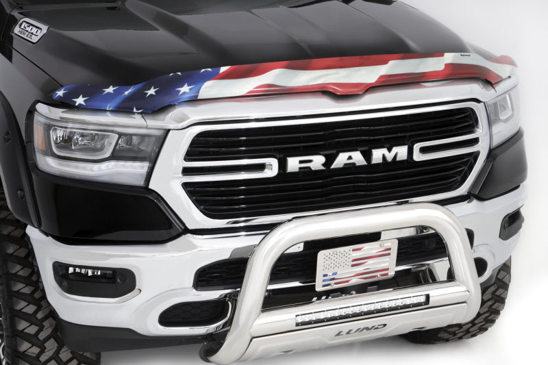 Stampede Vigilante Premium Hood Protector, American Flag, for 2010-2018 Dodge 2264-41 Photo - Mounted