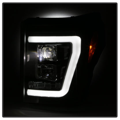 Spyder Ford F250/350/450 11-16 V2 High-Power LED Headlights-White Light Bar-Black PRO-YD-FS11V2PL-BK 5087898 5087898 User 6