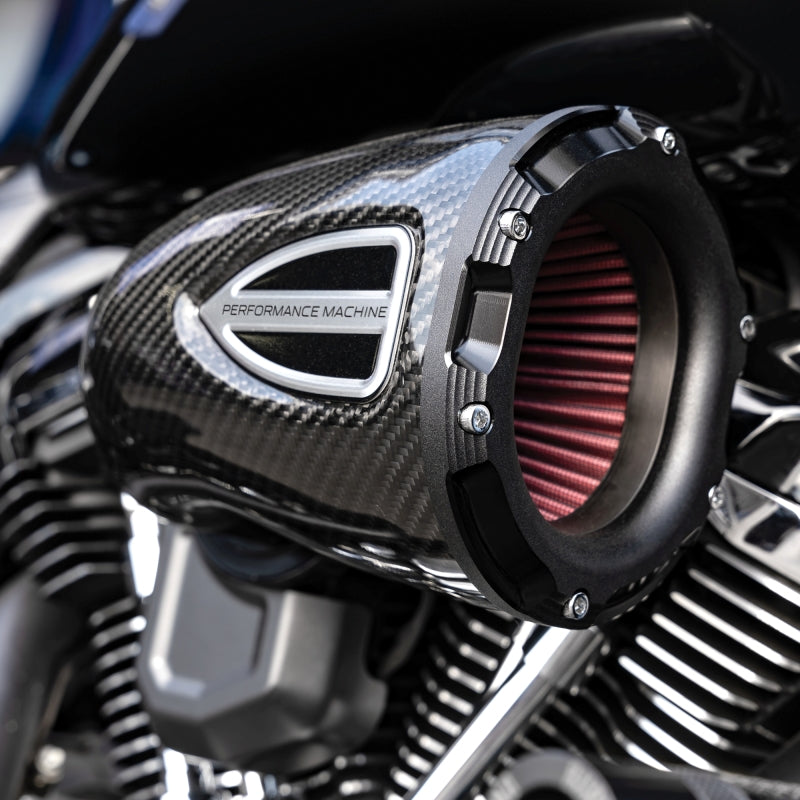 Performance Machine 93-06 Big Twin CV Carb,01-17 Big Twn Delphi C4 Series Air Cleaner - CF/Blk Ops 0206-2162-SMB 0206-2162-SMB User 1