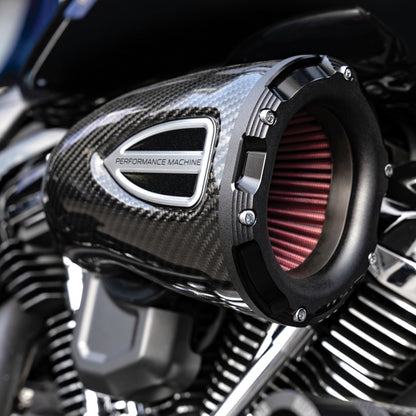 Performance Machine 93-06 Big Twin CV Carb,01-17 Big Twn Delphi C4 Series Air Cleaner - CF/Blk Ops 0206-2162-SMB 0206-2162-SMB User 1