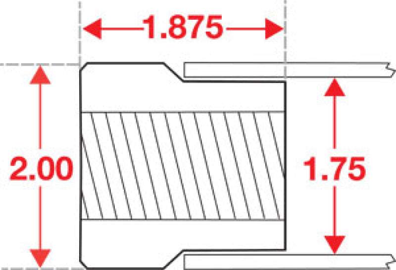 SPC Performance Weld In Bung LH Thread 1-1/4in x 12 15307