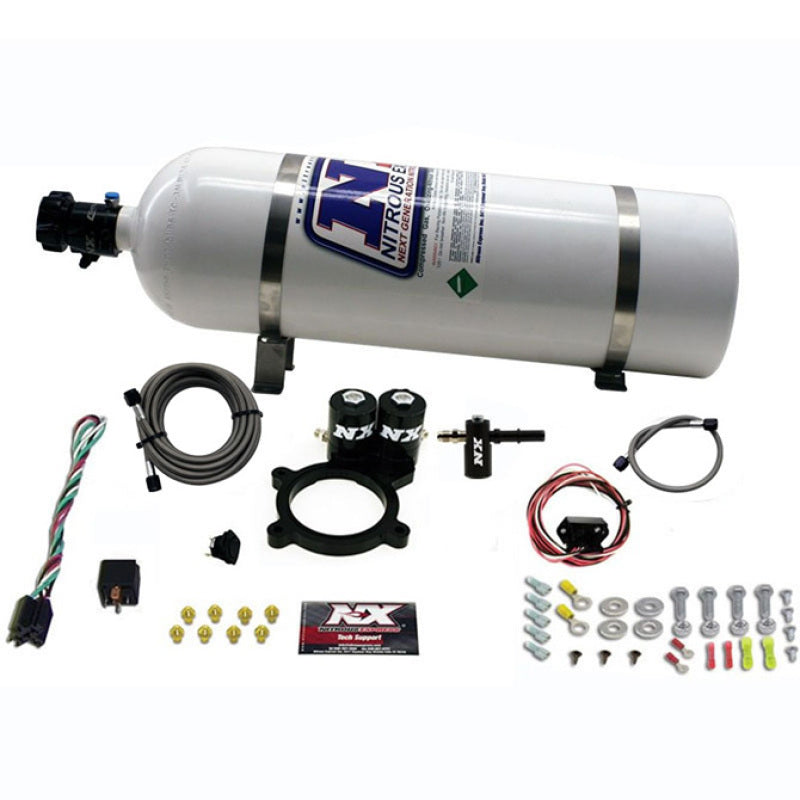 Nitrous Express 2014+ GM 5.3L Truck Nitrous Plate Kit (50-250HP) w/15lb Bottle 20936-15 20936-15 Photo - Primary
