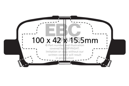 EBC Disc Brake Pad Set DP61662 Photo - Primary