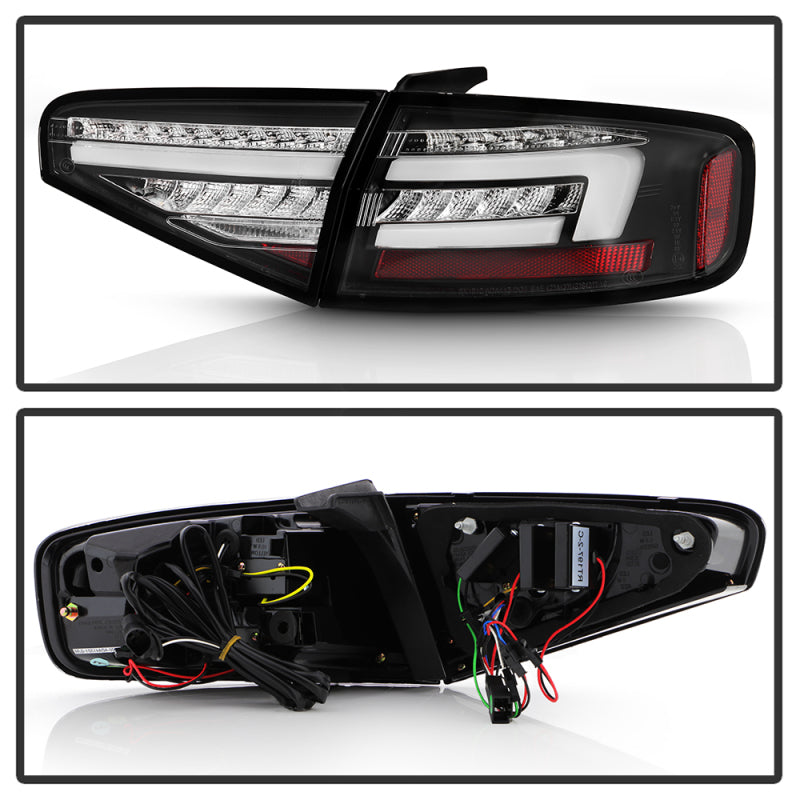 SPYDER 13-16 Audi A4 4DR LED Tail Lights LED Clear Reverse Lights - Black ALT-YD-AA413-SEQ-BK 5087171 5087171 User 1