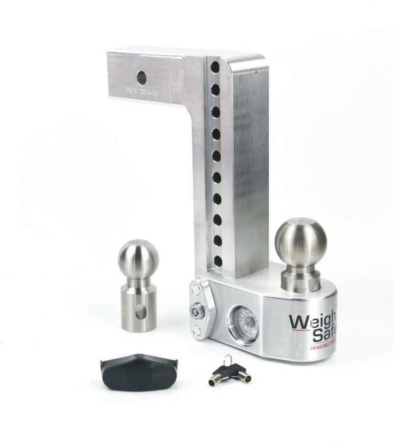 Weigh Safe 10in Drop Hitch w/Built-in Scale & 2.5in Shank (10K/18.5K GTWR) - Aluminum WS10-2.5 WS10-2.5 User 1
