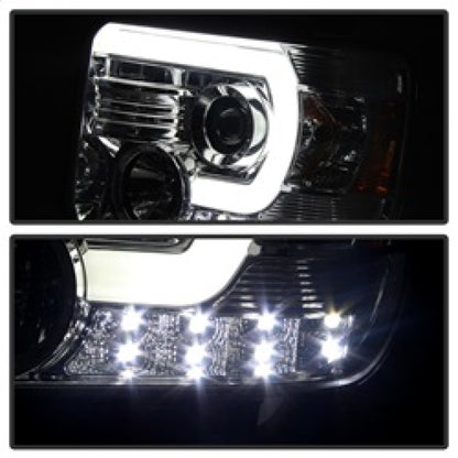 Spyder GMC Sierra 14-16 Projector Headlights Light Bar DRL Chrome PRO-YD-GS14-LBDRL-C 5080622 5080622 Photo - Unmounted